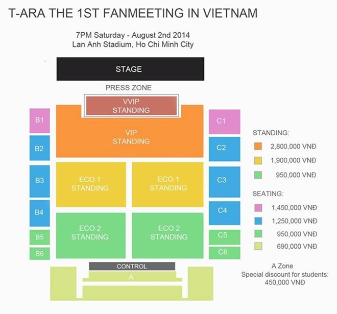 so do ve Cháy vé ‘siêu VIP’ họp fan T ara ở Việt Nam chỉ sau 30 phút phát hành